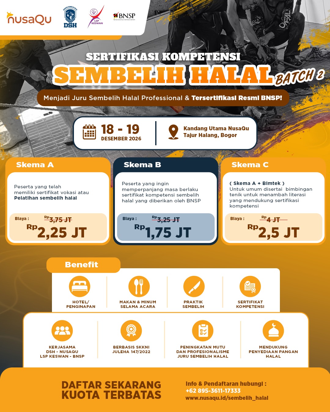 Poster Sertifikasi Kompetensi Sembelih Halal Batch 2